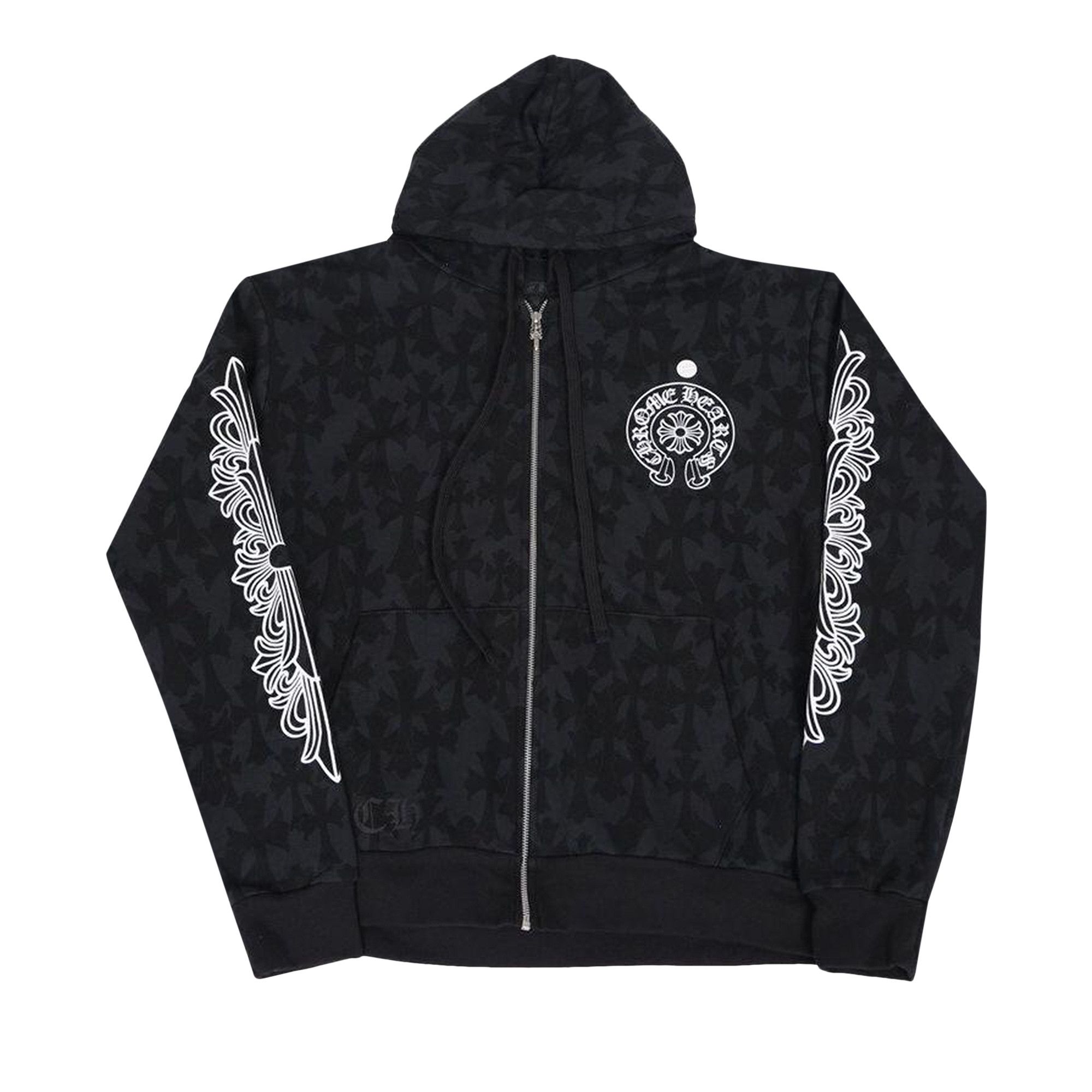 Chrome hearts cropped hoodie new arrivals