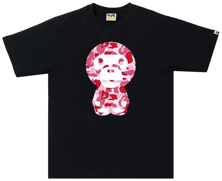 BAPE ABC Camo Big Baby Milo Tee BlackPink