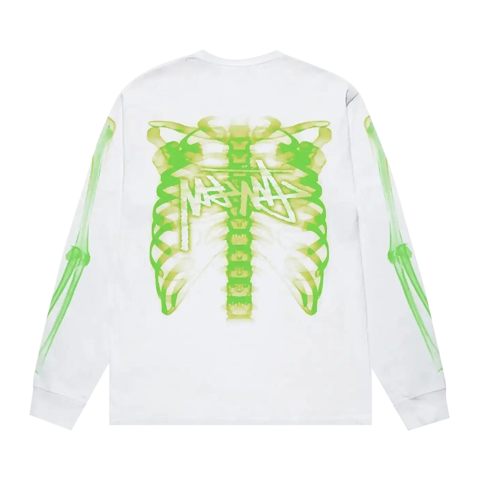Buy Stussy Rib Cage 3M Long-Sleeve Tee 'White' - 1994948 WHIT | GOAT