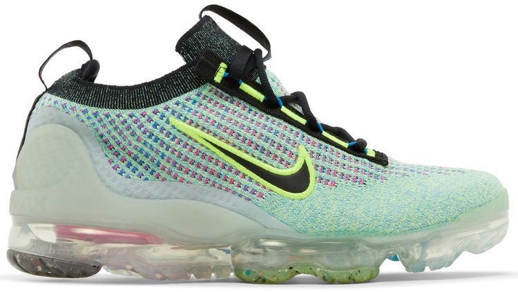 Nike Air VaporMax 2021 Flyknit Next Nature GS Volt Photo Blue