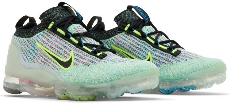 Nike Air VaporMax 2021 Flyknit Next Nature GS Volt Photo Blue