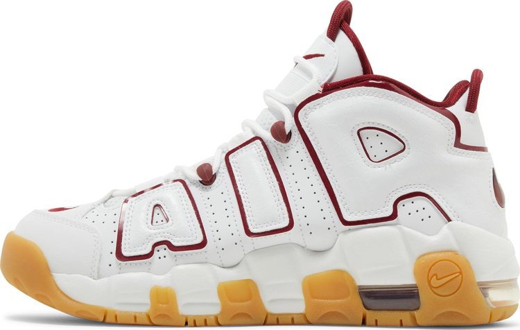 Air More Uptempo GS White Team Red Gum