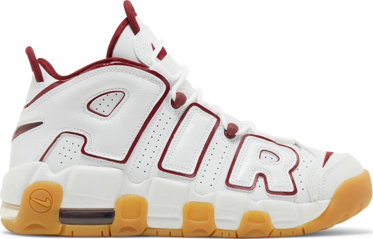 Air More Uptempo GS White Team Red Gum