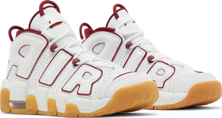 Air More Uptempo GS White Team Red Gum