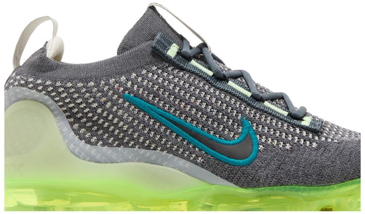 Nike Air VaporMax 2021 Flyknit GS Dark Grey Barely Volt