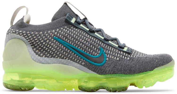 Nike Air VaporMax 2021 Flyknit GS Dark Grey Barely Volt
