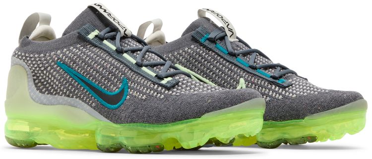 Nike Air VaporMax 2021 Flyknit GS Dark Grey Barely Volt