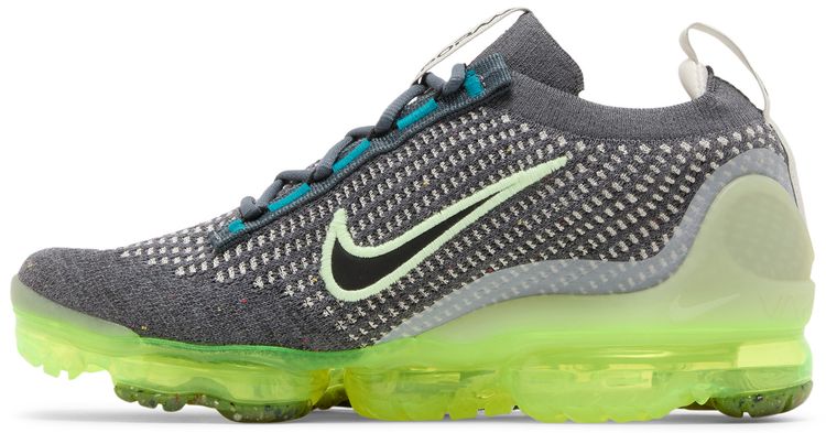 Nike Air VaporMax 2021 Flyknit GS Dark Grey Barely Volt