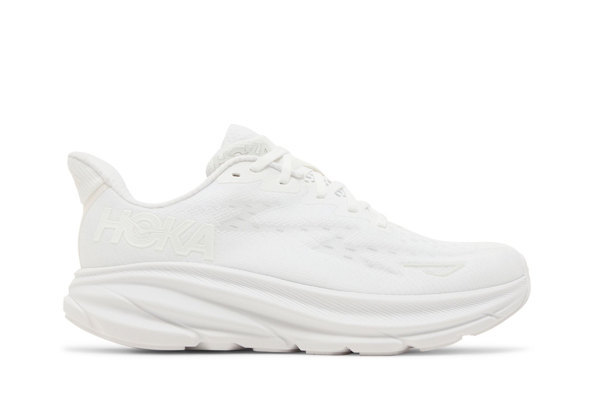 Buy HOKA Wmns Clifton 9 Wide 'Triple White' - 1132211 WWH | GOAT