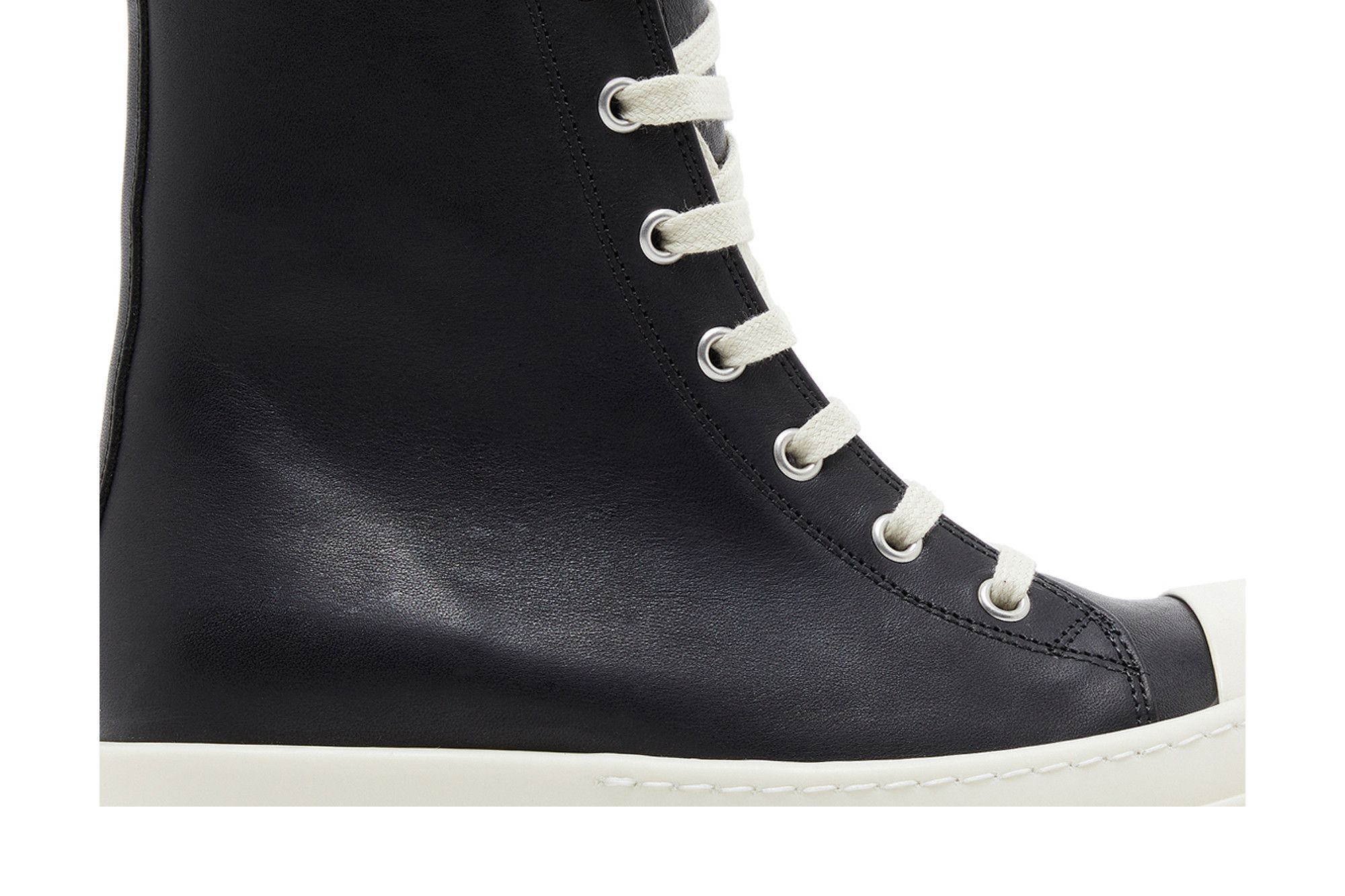 スニーカー Rick Owens Sneaker Lido LOO Leather Black Milk Buy Rick Owens Lido Low 'Black Milk' - RU01D3891 LOO 911 | GOAT