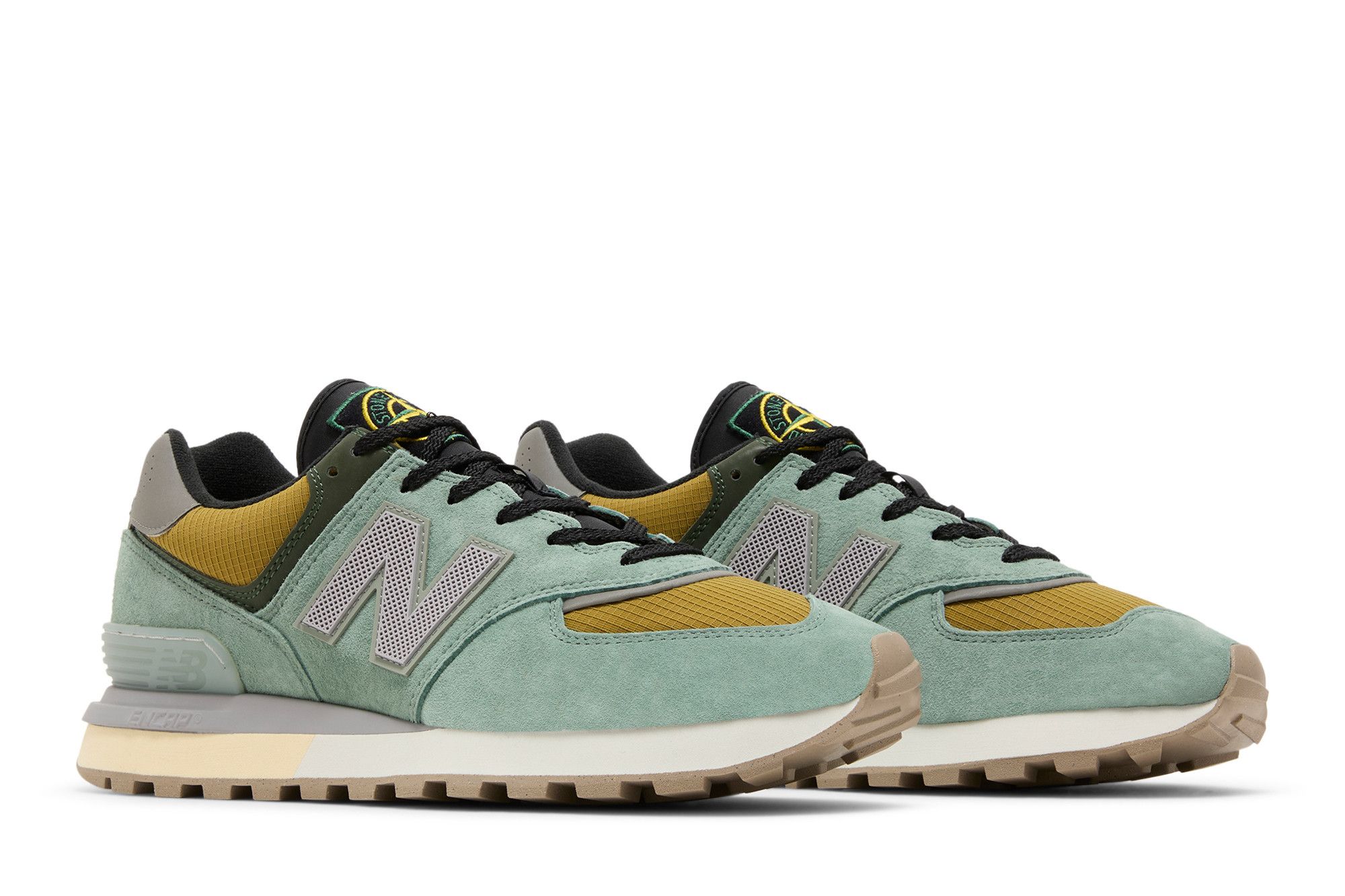 Size 10.0 Stone Island x 574 Legacy 'Light Green'