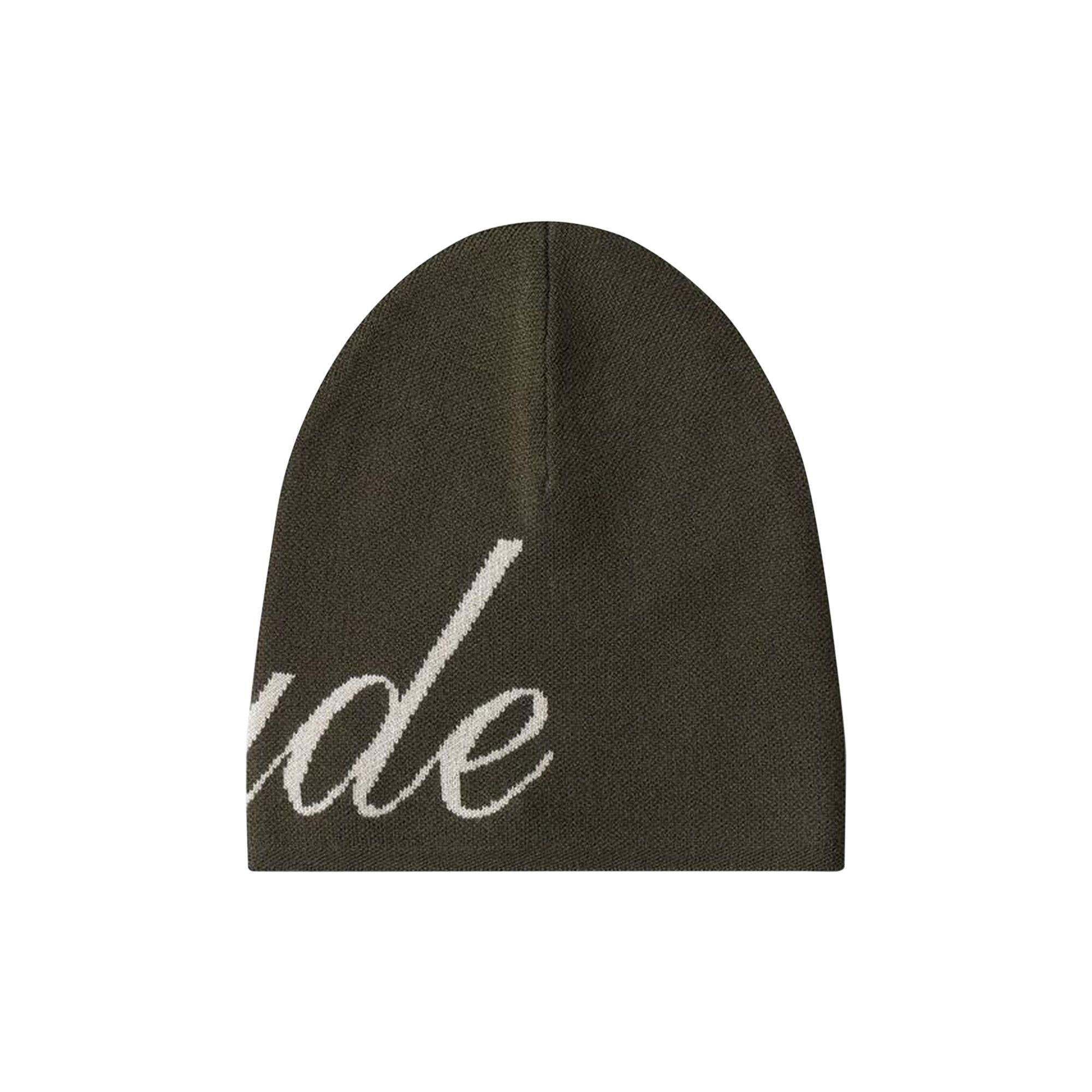 Buy Rhude x Automobili Lamborghini Script Knit Beanie 'Olive/Ivory Buy Rhude x Automobili Lamborghini Script Knit Beanie 'Olive/Ivory