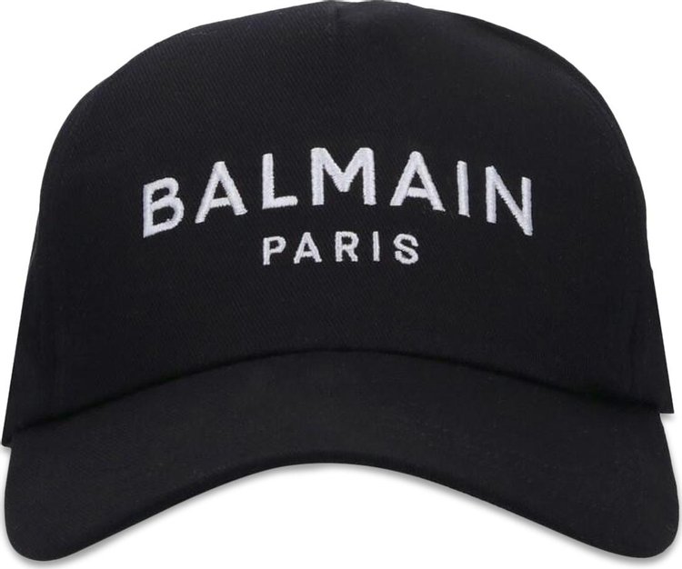 Balmain Embroidery Cap Black