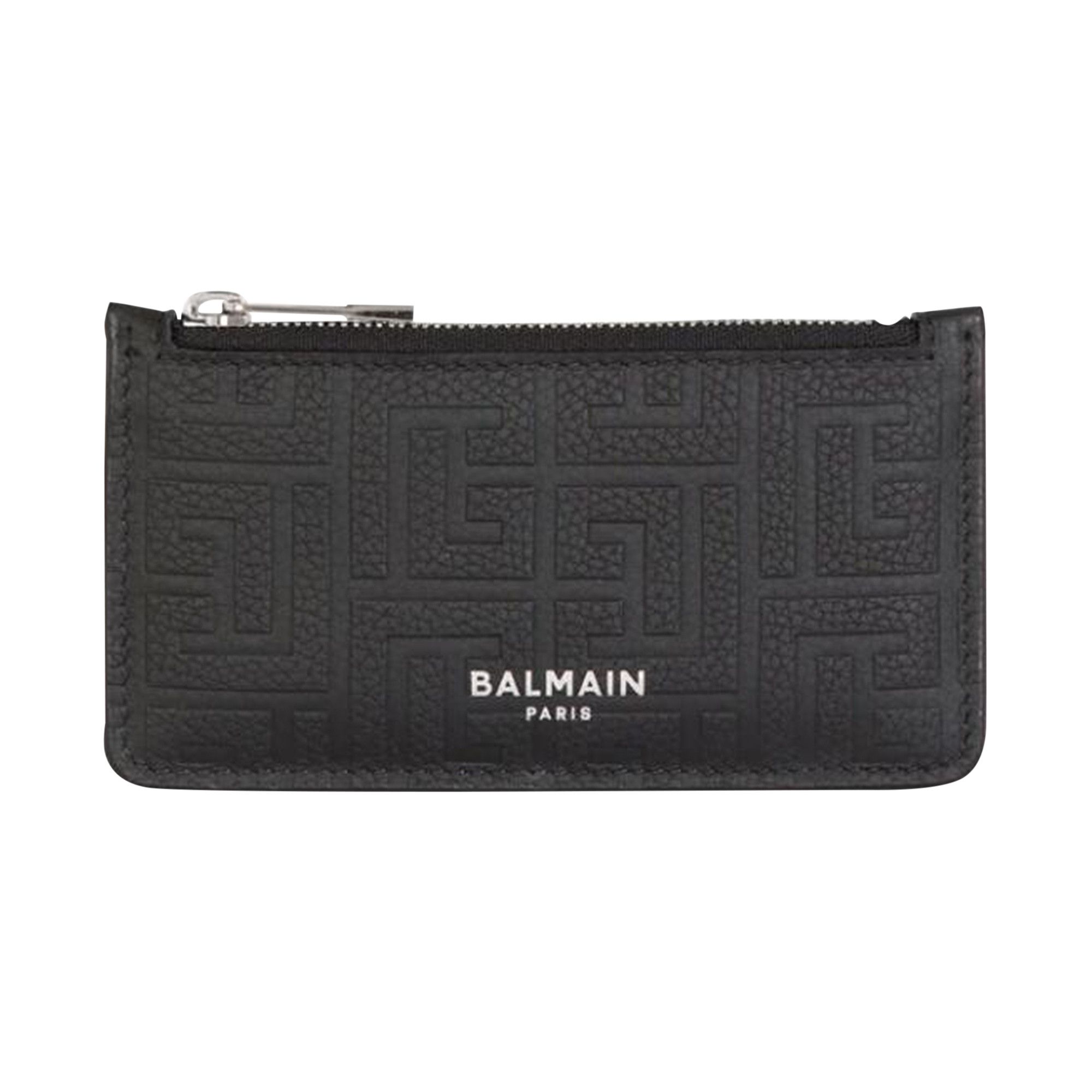 Buy Balmain Leather Purse 'Black' - DM1MD060LPSE 0PA | GOAT