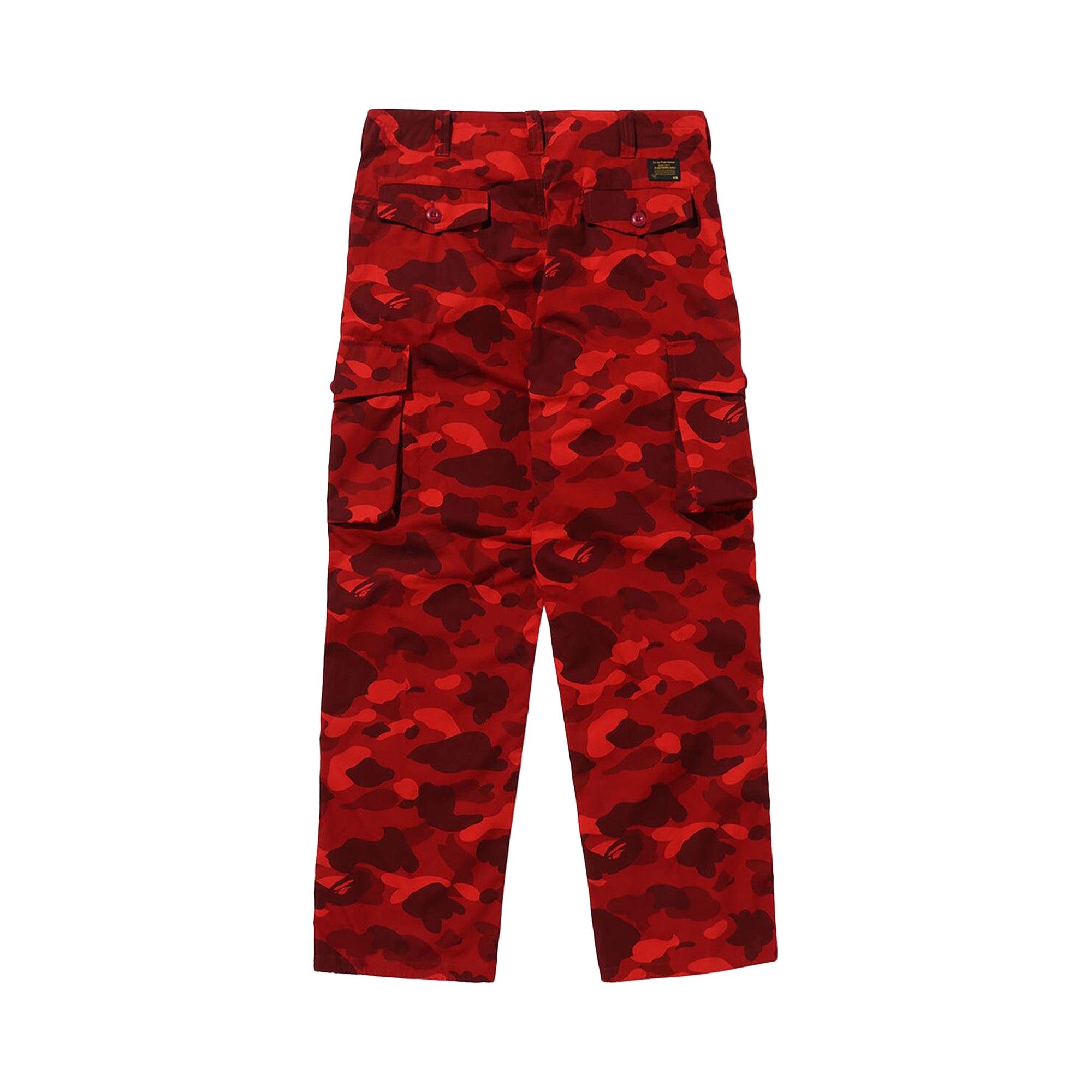 Buy BAPE Color Camo 6 Pocket Pants 'Red' - 1J80 152 015 RED | GOAT
