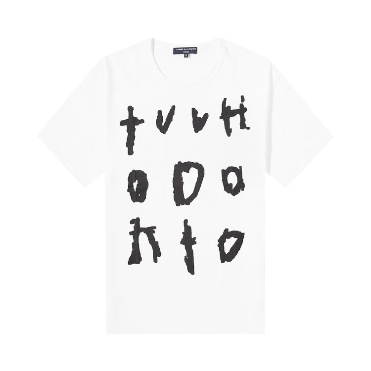 Comme des Garcons Homme Plus Graphic T Shirt WhiteMulticolor