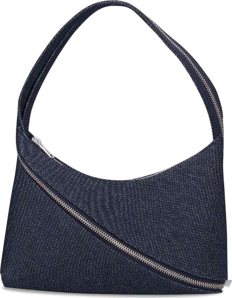 Coperni Denim Zip Baguette Bag Navy