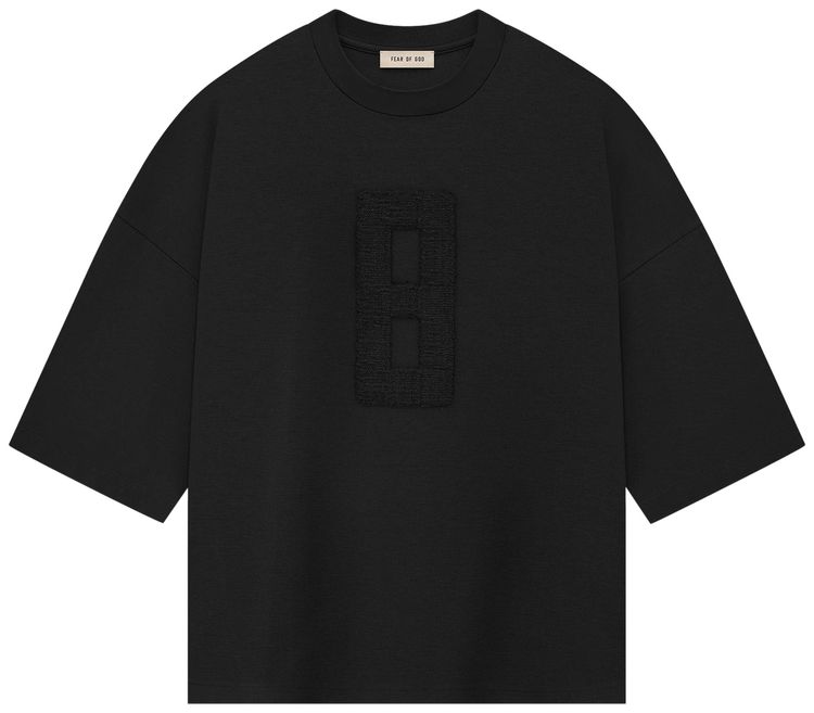 Fear of God Embroidered 8 Milano Tee Black