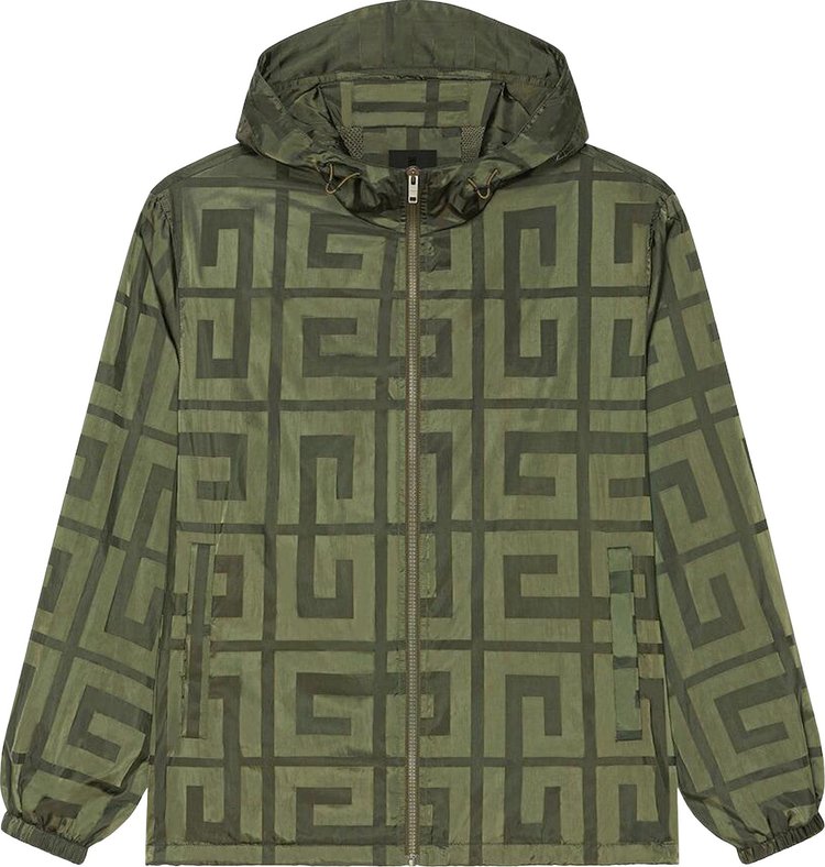 Givenchy 4G Pattern Windbreaker Khaki