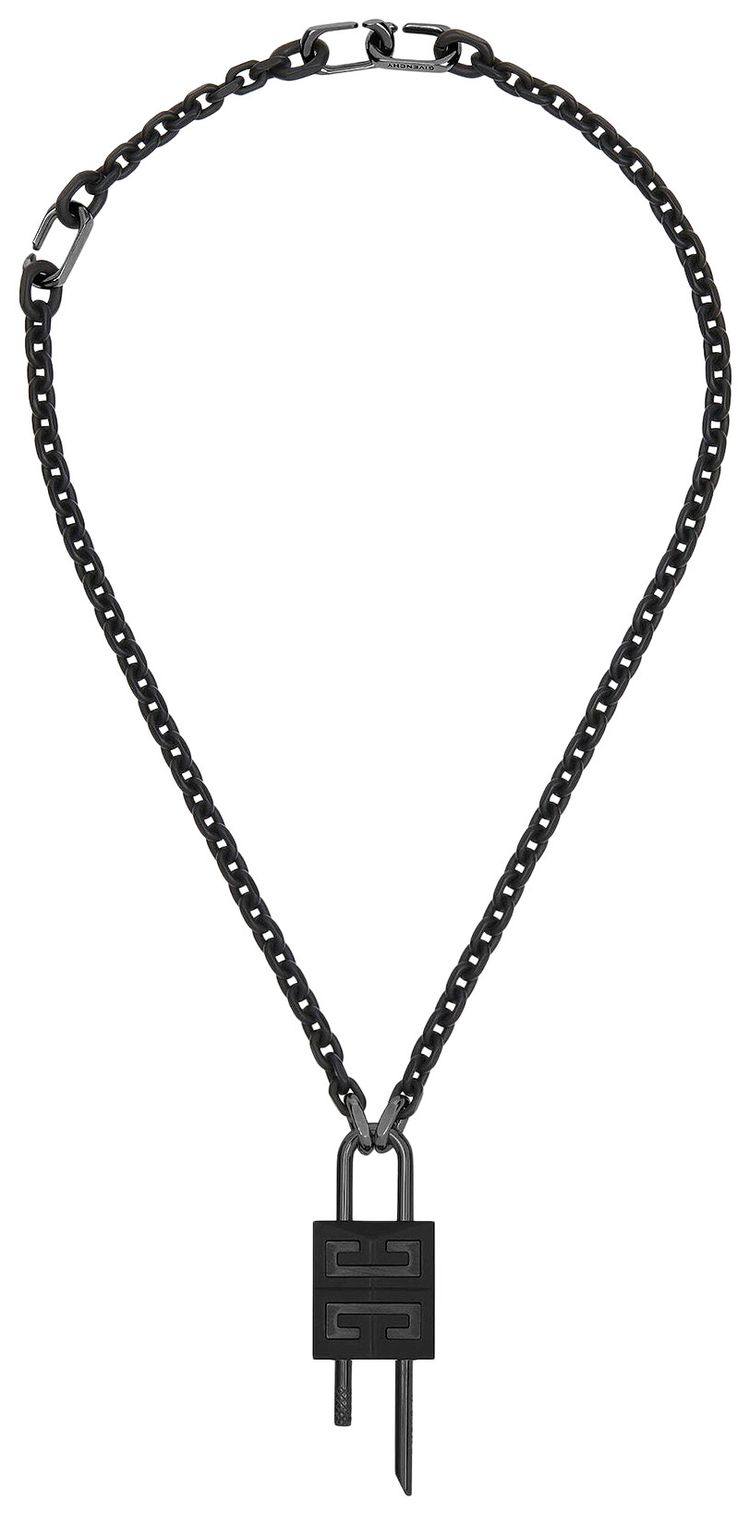Givenchy Lock Necklace Black