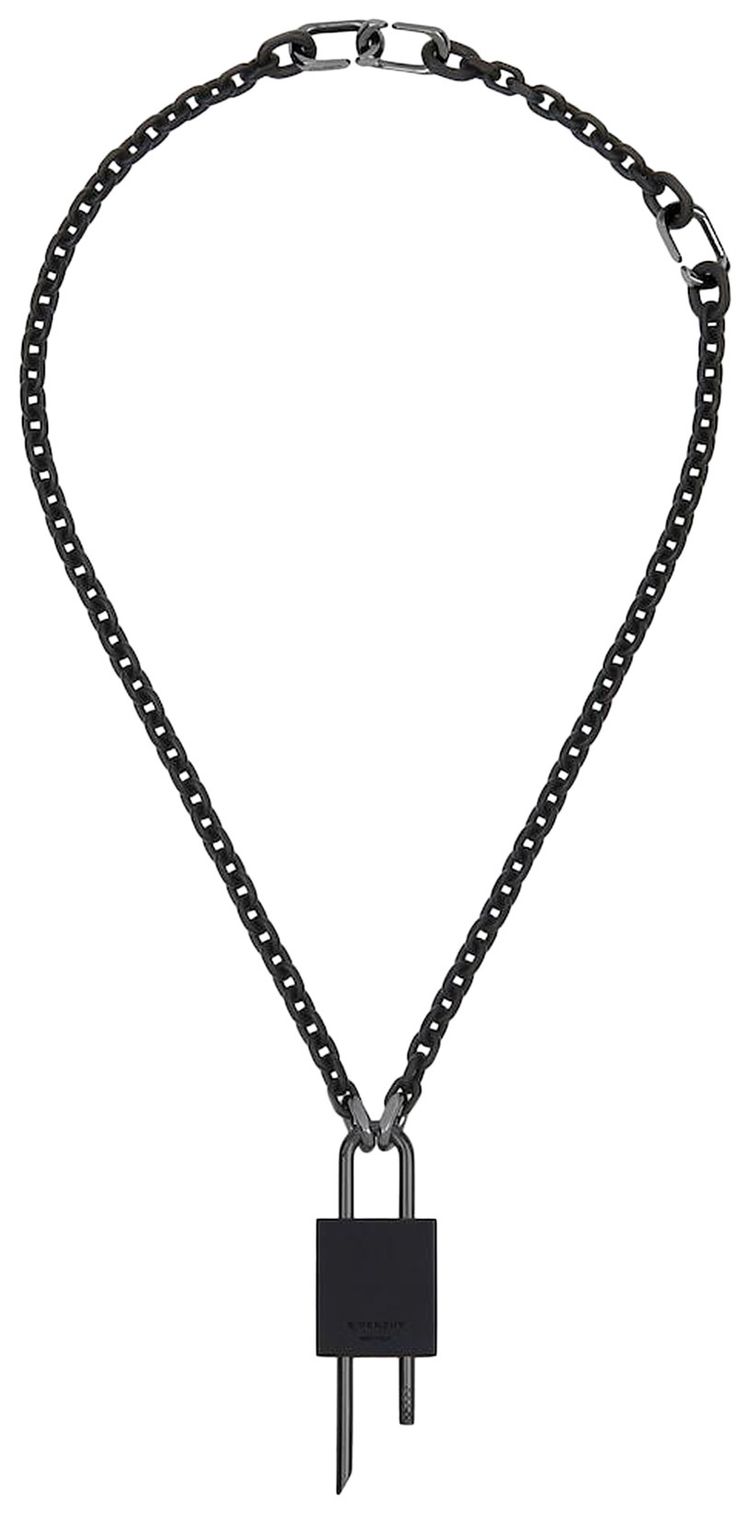 Givenchy Lock Necklace Black