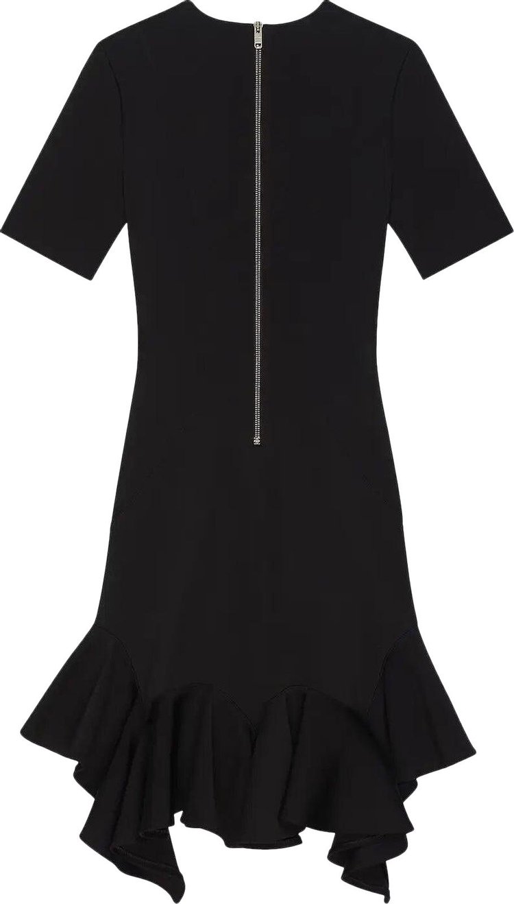 Givenchy Ruffle Midi Dress Black