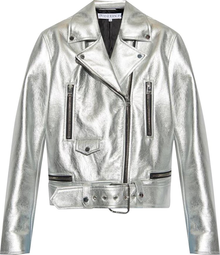 JW Anderson Biker Jacket Silver