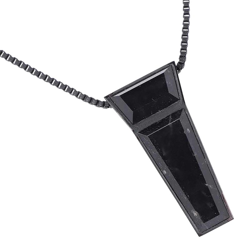 Rick Owens Crystal Trunk Charm BrassRock Black