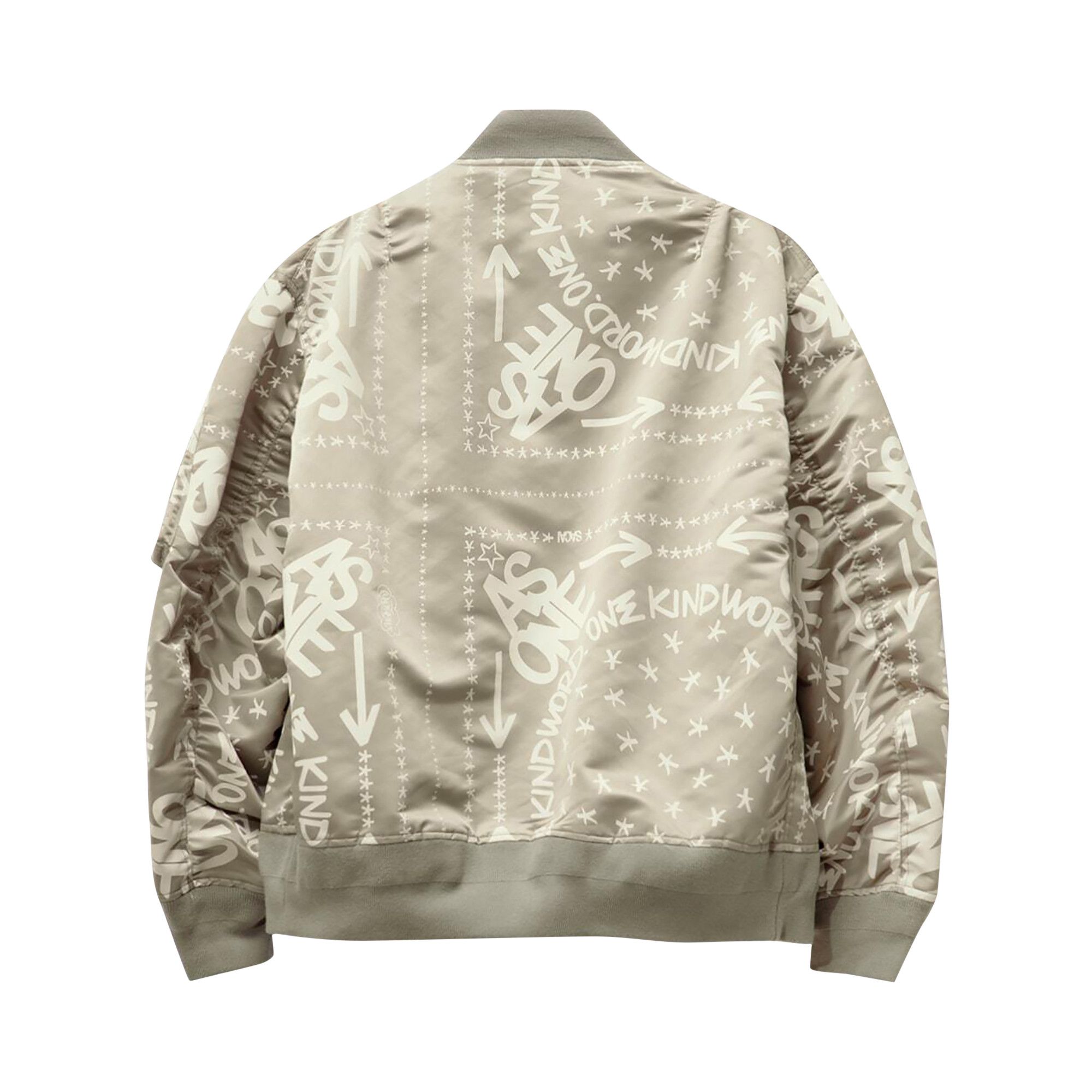 Buy Sacai Eric Haze Bandana Print Blouson 'Khaki' - 23
