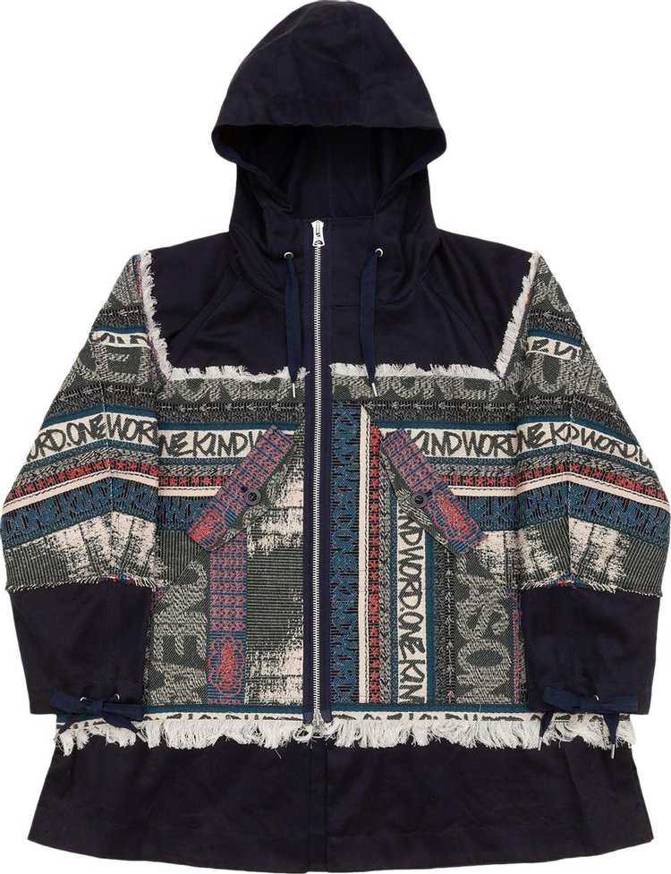 Sacai Eric Haze Jacquard Hooded Blouson Een