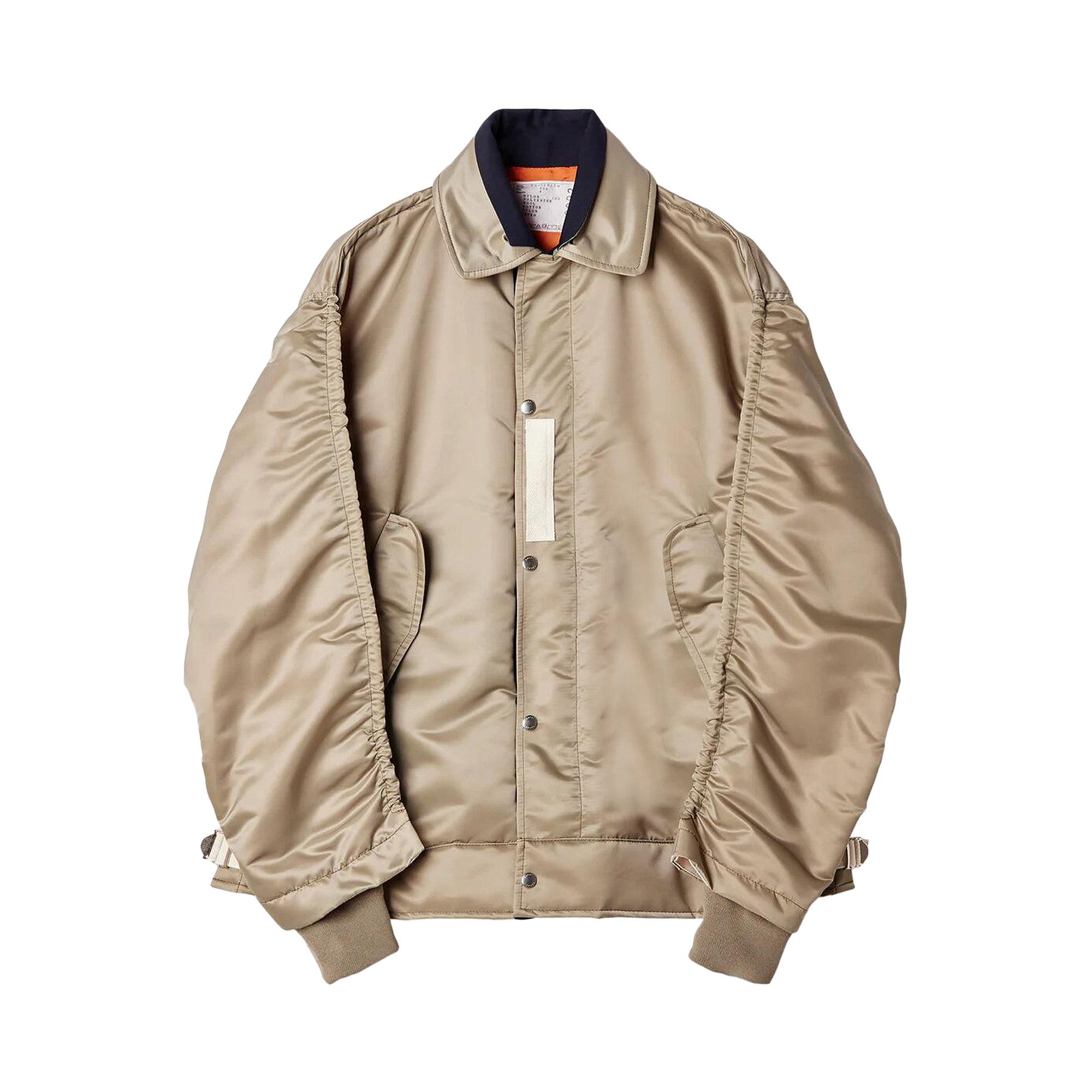 Buy Sacai Nylon Twill Blouson 'Khaki' - 23 02992M | GOAT