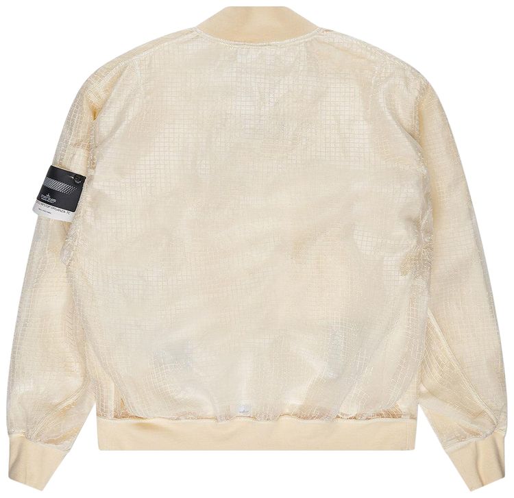 Stone Island Shadow Project Zip Up Bomber Jacket Ivory