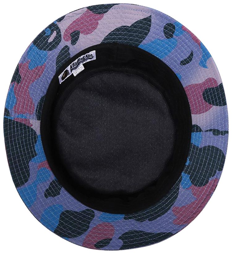BAPE Bape Grid Camo Bucket Hat Purple