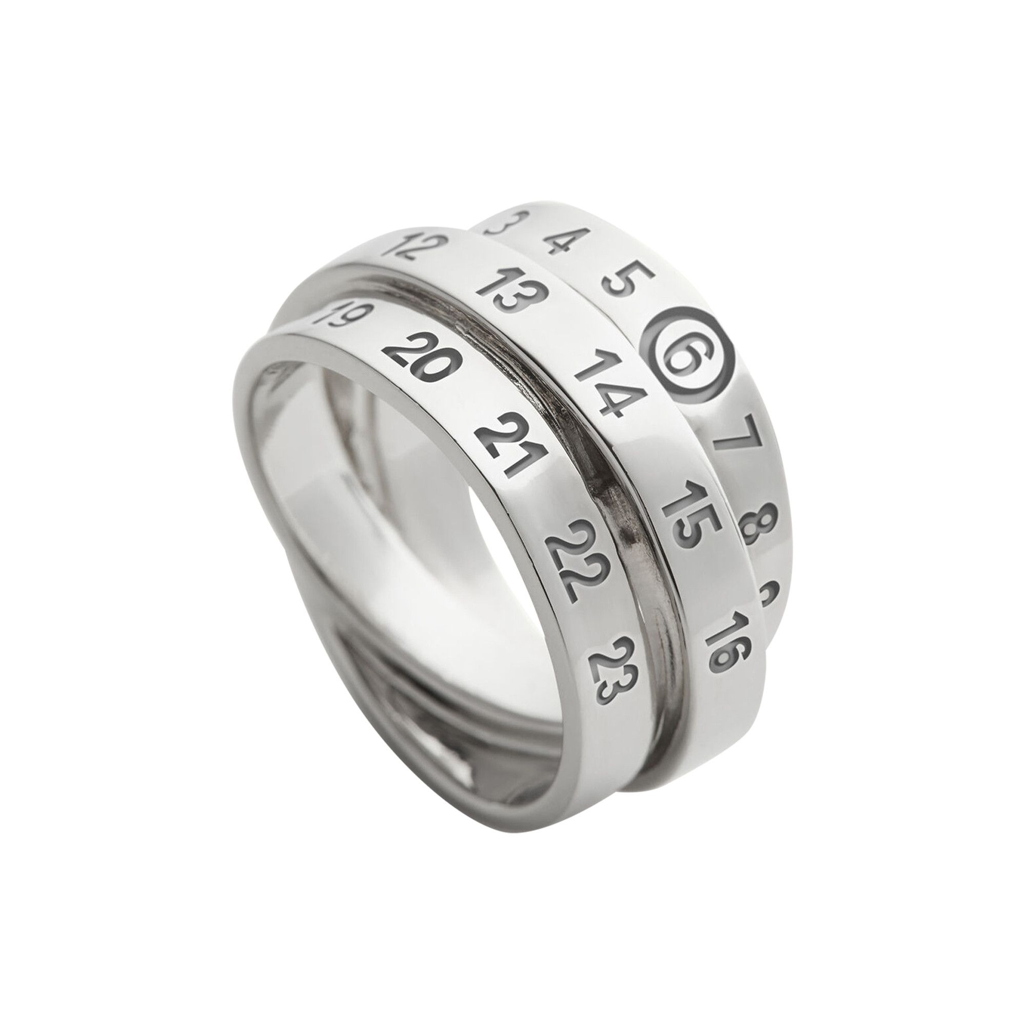Buy MM6 Maison Margiela Metal Tripple Logo Ring 'Polished Palladio' -  SM6UQ0073 P6627 951 | GOAT