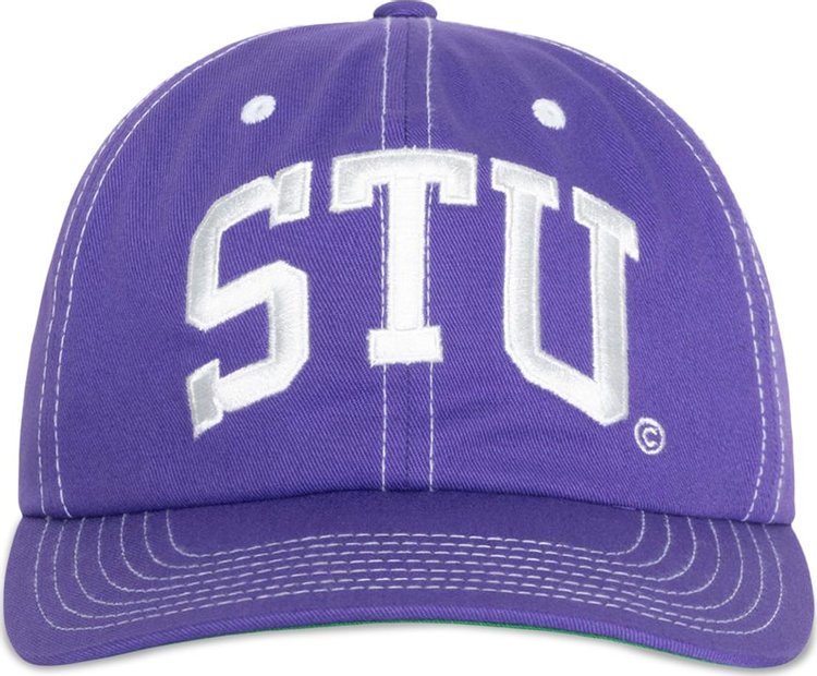 Stussy Mid Depth Stu Arch Strapback Purple