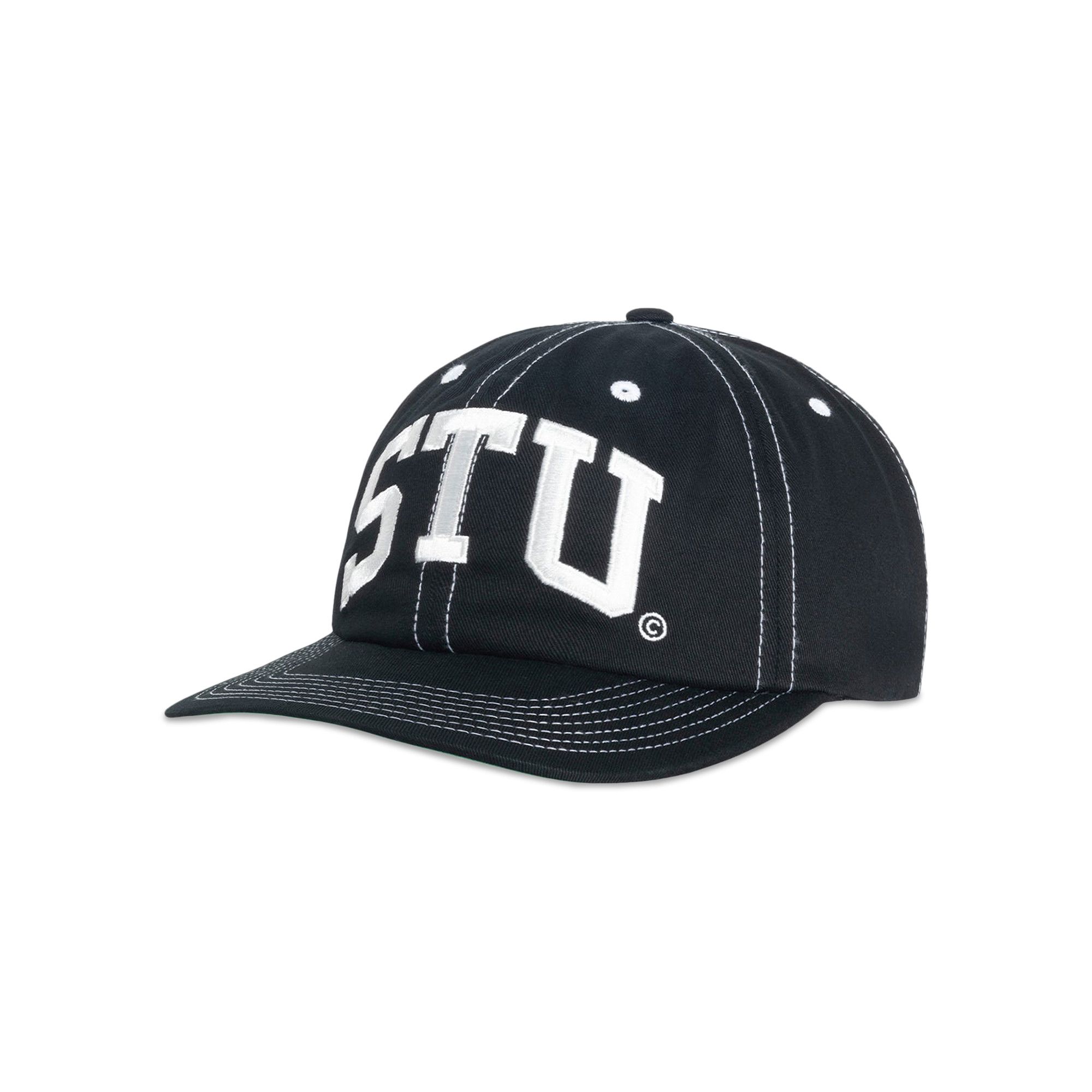 Buy Stussy Mid Depth Stu Arch Strapback 'True Black