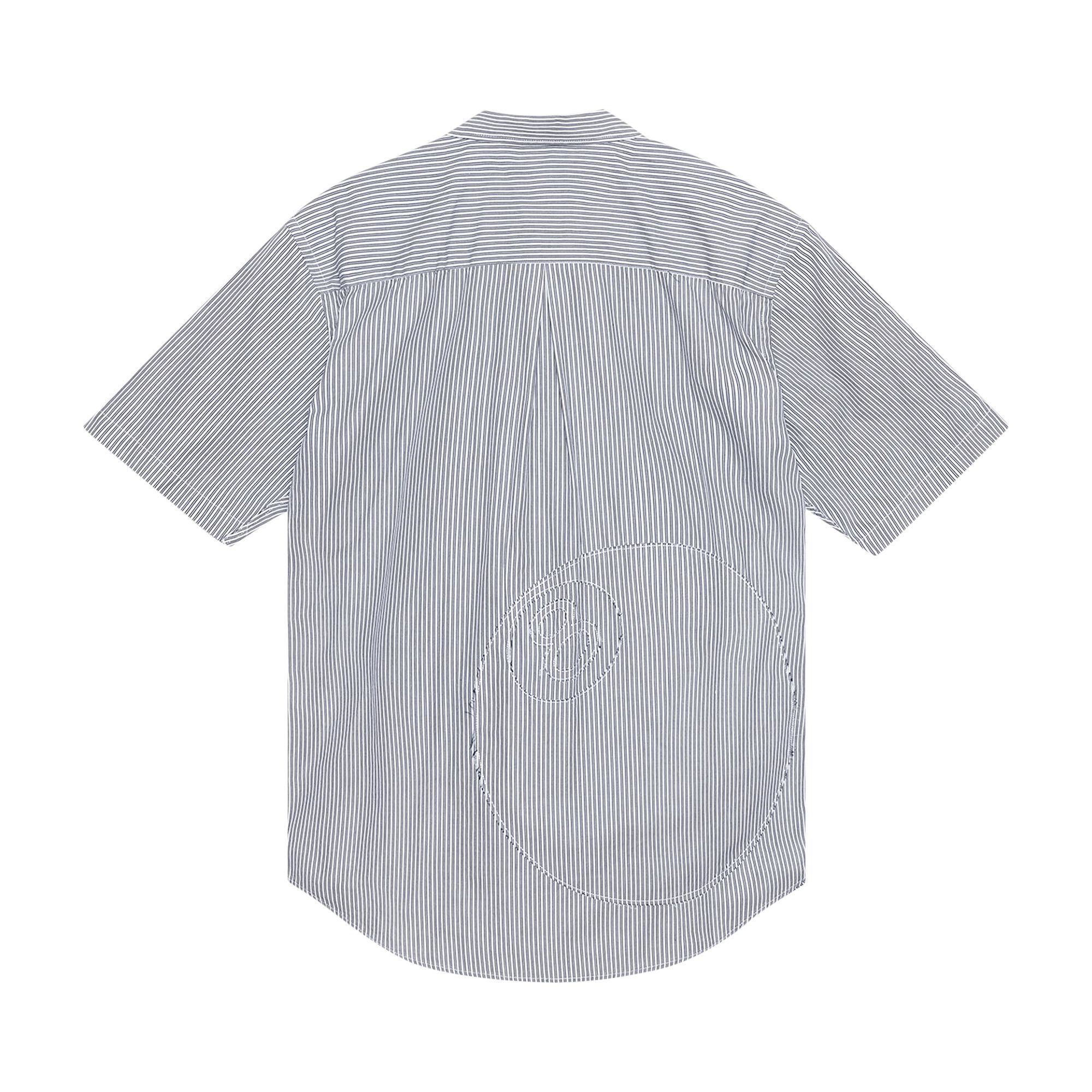 Buy Stussy 8 Ball Stripe Boxy Short-Sleeve Shirt 'Navy