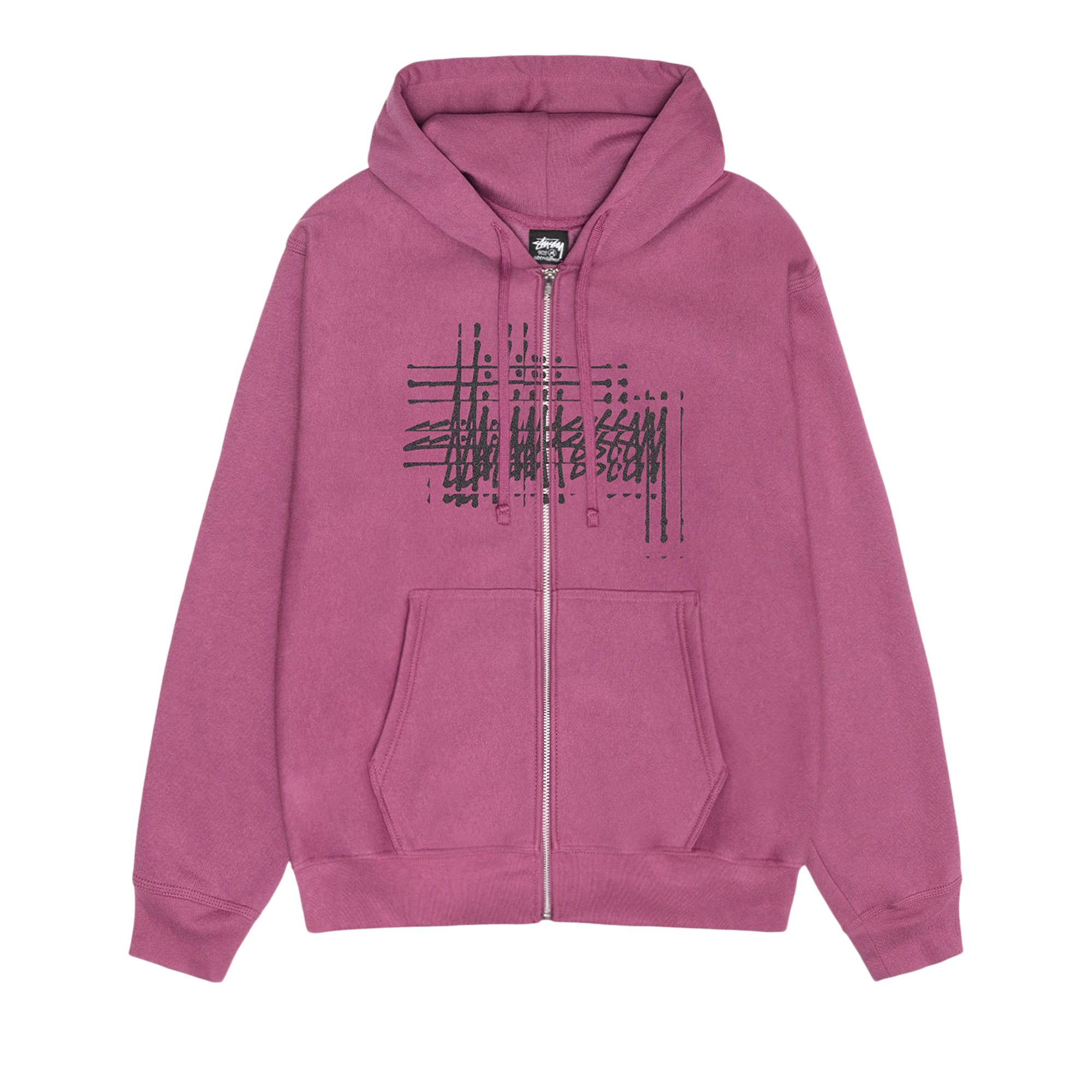 Buy Stussy Refracted Zip Hoodie 'Berry' - 1975068 BERR | GOAT MX