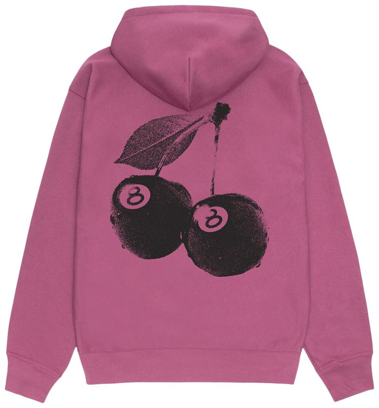 Stussy Cherries Hoodie Berry