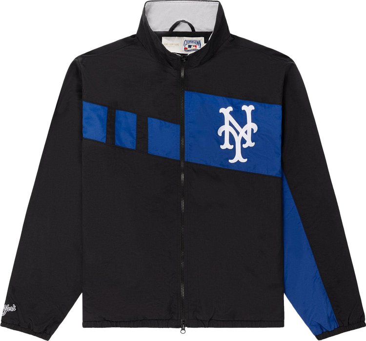 Aime Leon Dore x New York Mets Colorblock Windbreaker Jet Black