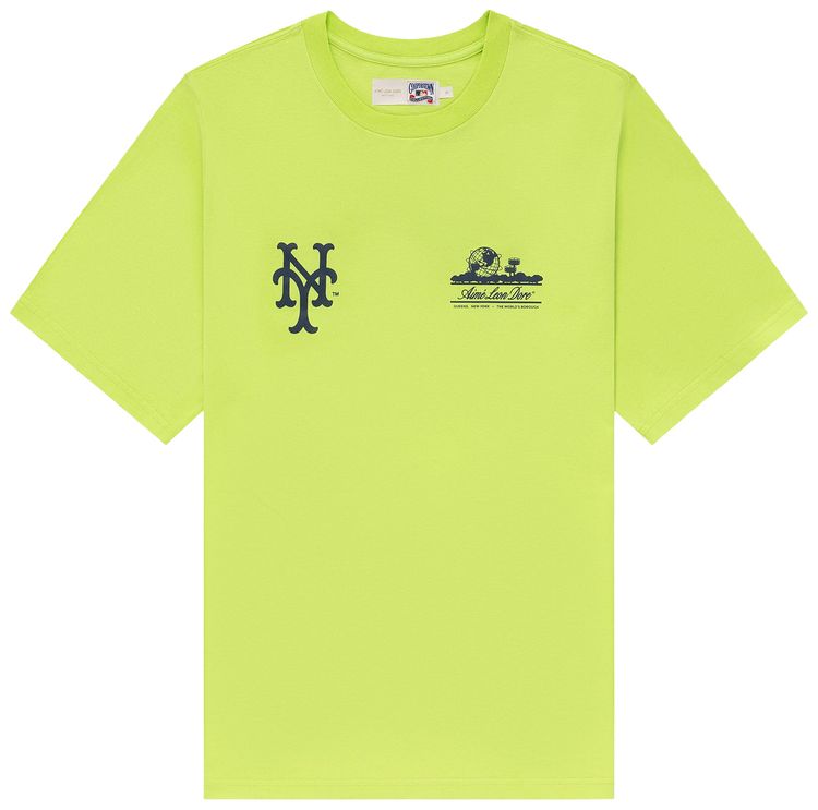 Aime Leon Dore x New York Mets Unisphere Tee Acid Lime