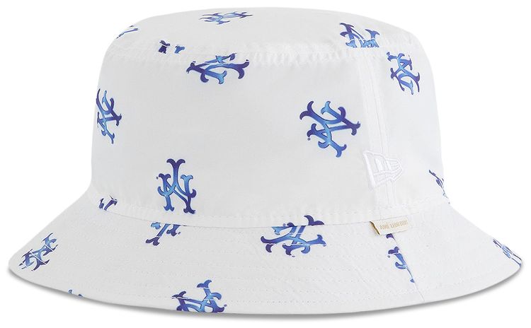 Aime Leon Dore x New Era Mets Nylon Bucket Hat White