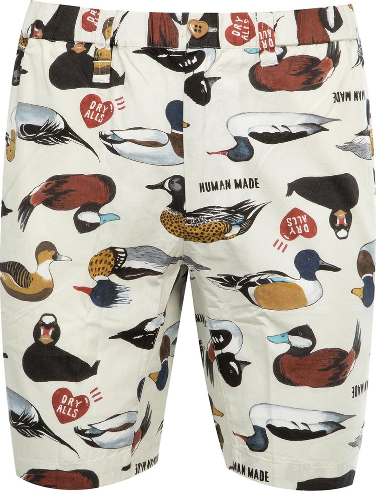 Human Made Duck Shorts White