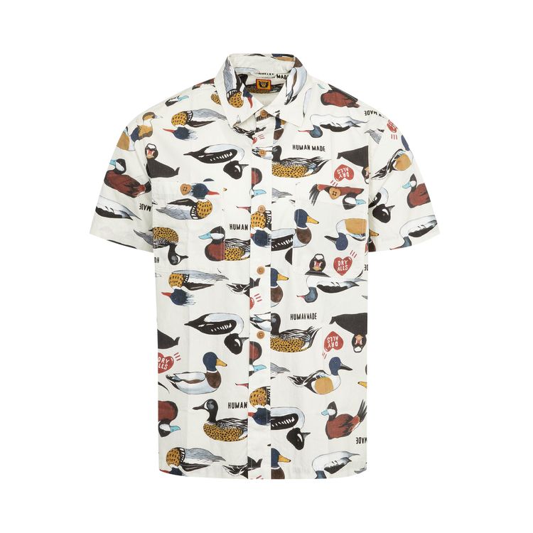 Human Made Duck Short Sleeve Shirt White