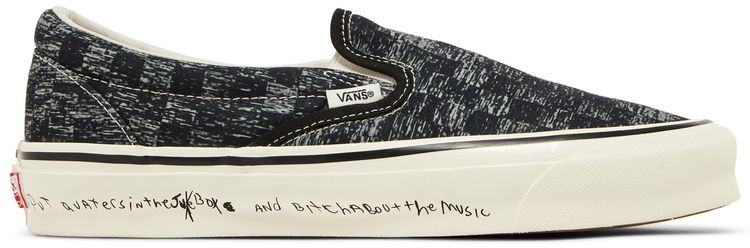 Raised By Wolves x Vans OG Classic Slip On LX TV Static