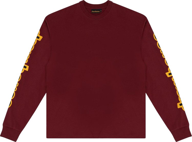 Drew House Long Sleeve Hug Tee Burgundy