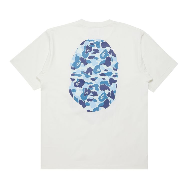 BAPE ABC Camo Big Ape Head Tee WhiteBlue