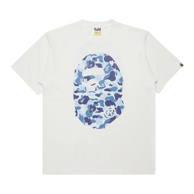 BAPE ABC Camo Big Ape Head Tee WhiteBlue