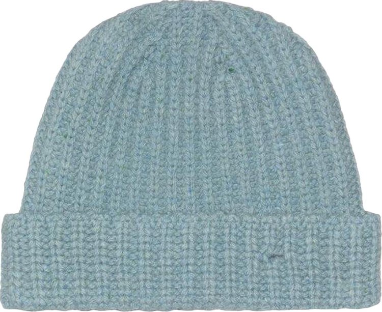 Marni Shetland Mending Beanie Smoke Blue