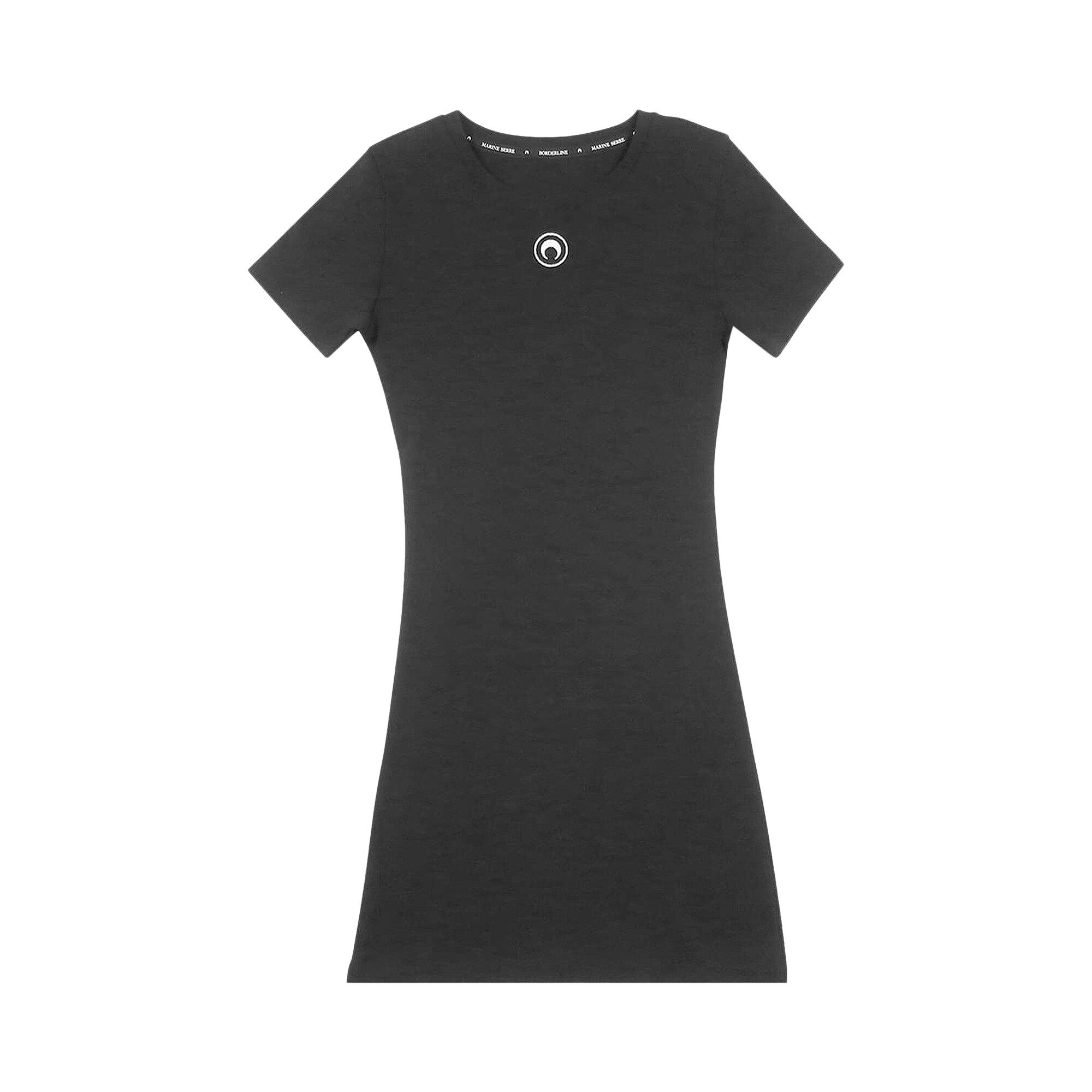 Marine Serre｜DRESSES (WDR248CJER0008 BK99) Moon Jewelry Knit Long Fitted Dress • Marine Serre